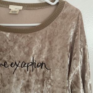 Crushed Satin Gold Color Top - Small